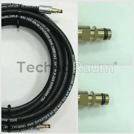 Шланг ВД для Karcher 15 м штуцер NEW - штуцер NEW однооплеточный DN6